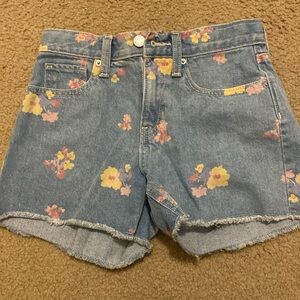 Floral Denim Shorts